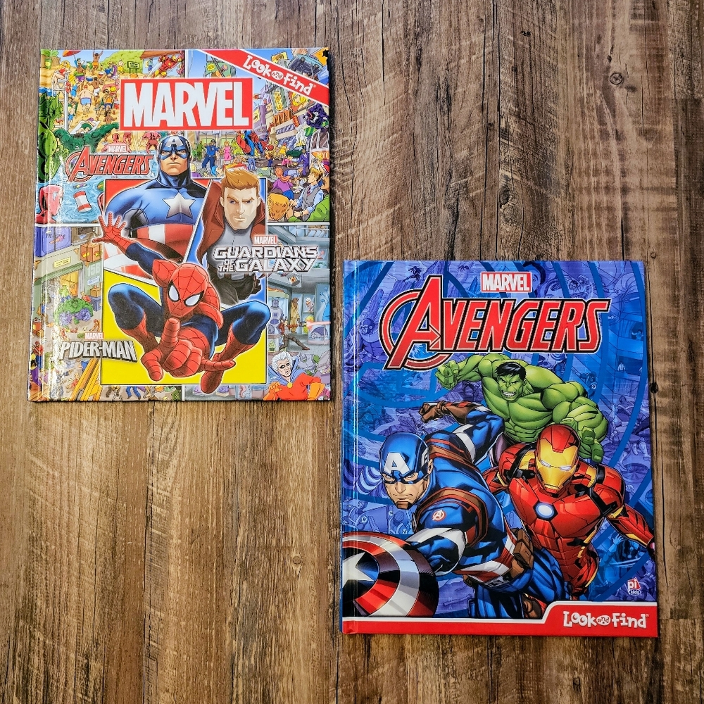Look and Find Book Bundle - Marvel & Avengers